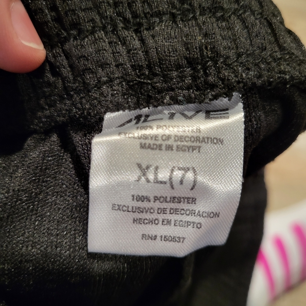 Alive Kid Boy Basketball Active Wear Shorts Black White Boys Size 7 - Picture 5 of 5